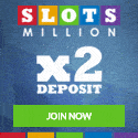 Slots Million Casino 100 free spins and 100% welcome bonus