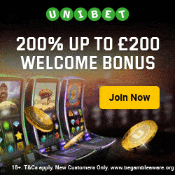 Unibet Casino 200 free spins and 200% welcome bonus
