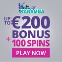 Karamba Casino 120 free spins and 100% welcome bonus