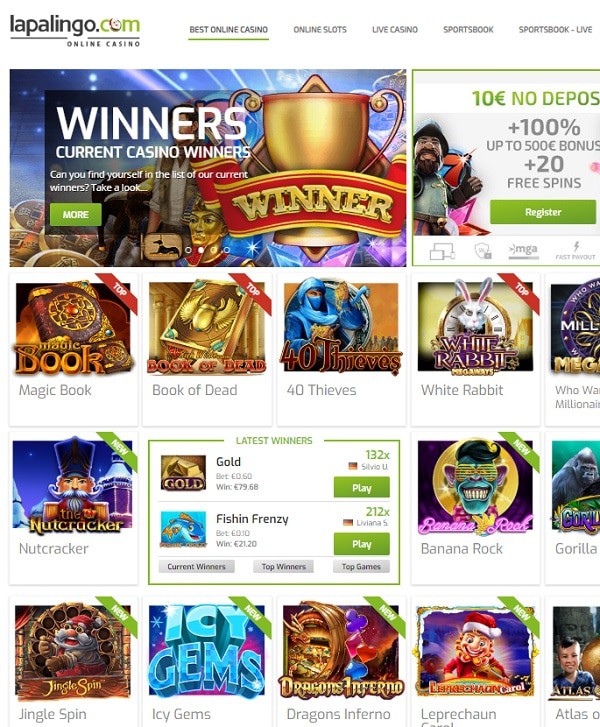 Lapalingo Casino Online & Mobile