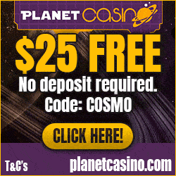 No deposit bonus codes for planet casino