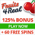 Fruits4Real Casino 100 free spins and 225% welcome bonus