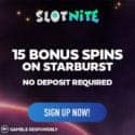 Slotnite Casino 15 free spins no deposit required and €1,000 welcome bonus and 200 gratis spins