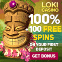 Loki Casino 100 free spins and 100% welcome bonus