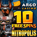 Argo Casino €2 no deposit + 10 free spins + 180% up to €1500 Welcome Bonus + 100 Gratis Spins