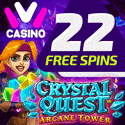 IVI Casino 22 no deposit free spins + 180% up to €1500 Bonus + 150 Gratis Spins