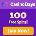 Casino Days 100 free spins and 100% up to €500 welcome bonus