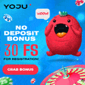 YOJU Casino 30 free spins no deposit bonus + 2,000 EUR welcome bonus and 100 MEGA SPINS