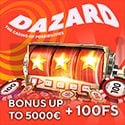 Dazard Casino 100% Welcome Bonus of up to €5,000 and 100 Free Spins