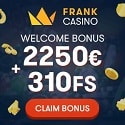 Frank Casino free spins and welcome bonus