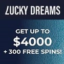 Lucky Dreams Casino 300 free spins and $/€4,000 Welcome Bonus
