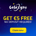 Galaxyno Casino €/$5 no deposit + 180 free spins + €/$1500 welcome bonus