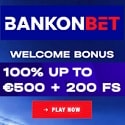 Bankonbet Casino 200 free spins and €/$500 welcome bonus