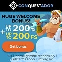 Conquestador Casino 200% up to €/$2000 + 200 Free Spins