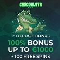 Crocoslots 20 gratis spins + 225 free spins + $/€3000 welcome bonus