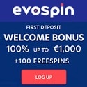 Evospin Casino €/$1000 welcome bonus + 100 free spins