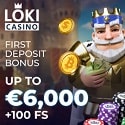 Loki Casino 100 free spins and €/$6000 welcome bonus