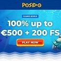 Posido Casino 200 free spins and €/$500 welcome bonus