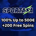 Sportaza Casino 200 free spins and €/$500 welcome bonus