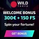 Wild Tokyo Casino 150 free spins and €300 welcome bonus