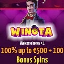 Winota Casino 100 free spins and €/$500 welcome bonus