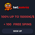 Betsomnia Casino 100 free spins + 100% up to €15000 welcome bonus
