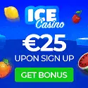 ICE Casino $25 no deposit + 270 free spins and $1500 welcome bonus