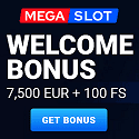 Megaslot.io Casino 100 free spins + 100% up to €7500 welcome bonus