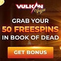 Vulkan Vegas Casino $25 no deposit + 125 free spins and $1000 welcome bonus