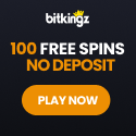 BitKingz Casino 100 free spins no deposit bonus on registration and €/$€/$10000 welcome bonus code plus 150 free spins on first deposit