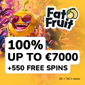 FatFruit Casino 550 free spins and €7,000 welcome bonus. Monday Melon Madness, Mid Week Snack, Fruity Fridays, Weekend Harvest, Nature's Monthly Bounty, and VIP Program.