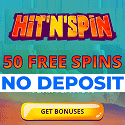 HitNSpin Casino 50 free spins no deposit bonus on registration! Plus, €800 welcome bonus and 200 free spins on deposit. Reload bonus, weekly cashback, exclusive promotions, tournaments and VIP program.