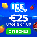 ICE Casino exclusive €25 free chips or 50 free spins on registration - no deposit required! Plus, €1500 welcome bonus and 270 free spins after deposit. Reload bonuses, cashback, promo codes, loyalty rewards, wheel of fortune, hall of fame, vip rewards, and tournaments.