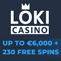 LOKI Casino 100% up to €6,000 Welcome Bonus + 230 Free Spins. Daily Cashback, High Roller Bonus, Reload Bonus, Promo Code, Cashback, Tournaments, Lottery, Quests, Shop, and VIP Program.