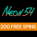 Neon54 Casino 100% up to €500 welcome bonus + 200 free spins + 1 Bonus Crab. Plus, crypto bonuses, free bets, sportsbook promotions, cashback specials, VIP program, and tournaments.