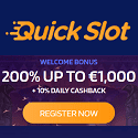 QuickSlot Casino 200% up to €1,000 welcome bonus + 10% daily cashback. Plus, free spins, no deposit bonus, cashback, free bets, sportsbook promotions, tournaments, and VIP program.