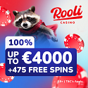 Rooli Casino 475 free spins and €4,000 welcome bonus. Plus, VIP Welcome Package, Free Spins Hunter, Travel Bug Bonanza, Frequent Crypto Flyer, Sightseeing Sunday, First Class Boost, Lucky Box, Weekly Cashback, Mega Drops, and VIP Program.