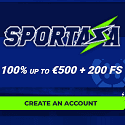 Sportaza Casino and Sportsbook 100% up to €500 welcome bonus plus 200 free spins and 1 Bonus Crab. Weekly cashback, extra free spins, reload bonus, free bets, boosted oods, early payout, accumulator boost, bet builder promotion, and VIP program.