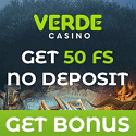 Verde Casino 50 free spins no deposit required! Plus, €1200 welcome bonus and 220 free spins on deposit. Sports bonus, high roller promotion, reload bonus, promo codes, free bets, cashback, VIP program and tournaments.