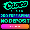 Crocoslots Casino 200 free spins no deposit on registration (code: FSG200) + 200% up to $/€10,000 welcome bonus plus 200 free spins on first deposit (code:FSGMEGA)