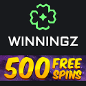 Winningz Casino 50 free spins bonus without deposit! Plus, 500 free spins and €5000 welcome bonus on first deposit. Exclusive promo codes. Cashback bonuses, Spins Booster, Reload Bonus, and Free Cash Booster. Crypto Accepted. VPN Allowed. Fast Cashout.