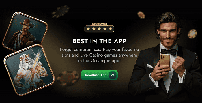Free spins and live casino games available on the Oscarspin app, featuring top slots and exclusive offers for online casino enthusiasts. Download now for the best gaming experience.