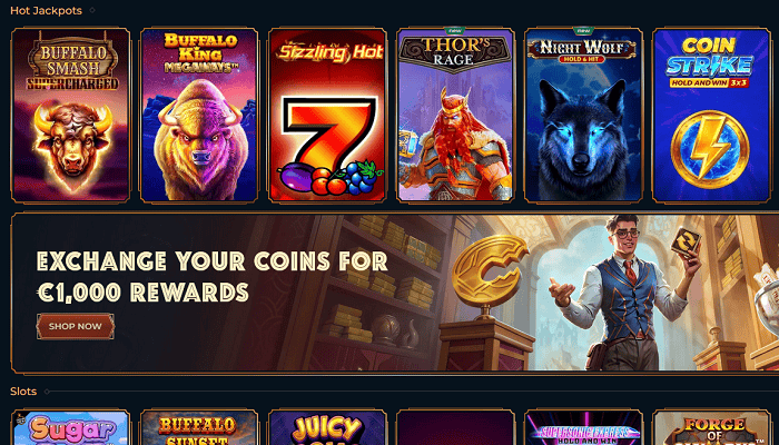 Buffalo smash supercharged image of slot game for free spins, featuring vibrant symbols and bold graphics to attract players seeking casino bonus offers and free spins.