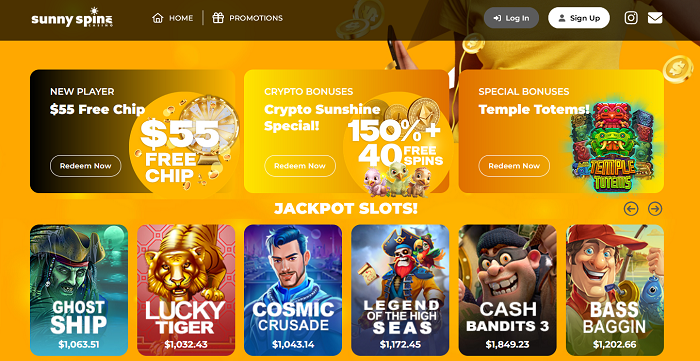 SunnySpins Casino Games and Promotions 
