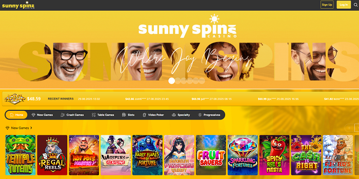 Sunny Spins Casino Review 